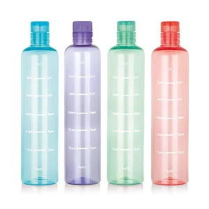 1000ml Plastic Water Bottle BPA Free Leakproof Set of 4- MultiColors - Picture 1 of 2