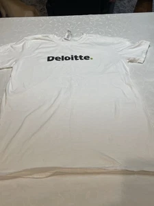 Deloitte University Making an Impact White Medium T Shirt “71” - Picture 1 of 9