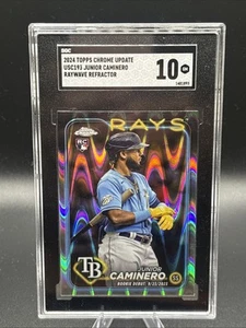 2024 Topps Chrome Junior Caminero #USC193 RayWave Refractor SGC 10 - Imagen 1 de 2