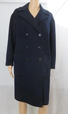 Vince. Navy Blue Wool Pea Coat Double Breasted 2 Front Pockets Button Down SZ XS - Image 1 of 4