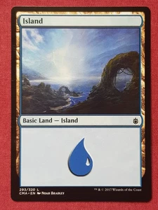 Magic The Gathering COMMANDER ANTHOLOGY CMA ISLAND 293 land card MTG - Picture 1 of 2