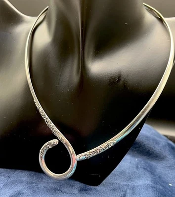 "Collar gargantilla cuello enremolino de plata esterlina SARDA 17"" 30 gramos" Foto 1 de 4