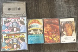 Lot 6 60’s 70’s Rock N Roll Cassettes Beatles Manilow - Picture 1 of 3