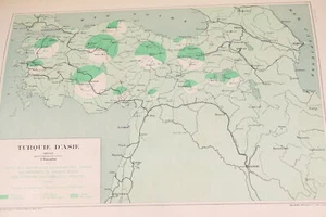KHANZADIAN Atlas de géographie économique de la Turquie AUTOGRAPHE Relié 1924 - Picture 1 of 1