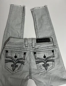 Jeans donna Rock Revival Celinda skinny alla caviglia taglia 26 leggermente invecchiato - Foto 1 di 13