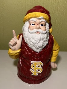 Florida State Seminoles Santa Fan Ceramic Figure  2002 Slavic College Treasures - Picture 1 of 7