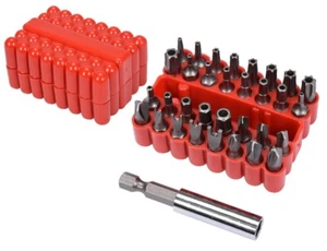BITSATZ 33-tlg Spezialbits Set Triwing Torx Sechskant Bit Bits Satz 1/4 Zoll - Bild 1 von 5