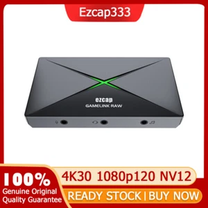 4K HDMI Video Capture Card USB 3.0 Game Recording Box PC Live Streaming Mic In - Picture 1 of 11