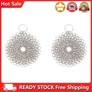 Cast Iron Cleaner Stainless Steel Pot Pans Cleaning Scrubber (4 Inch Round) - Picture 1 of 8