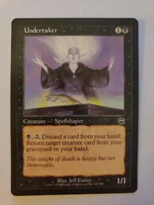 MTG Magic The Gathering Card Undertaker Creature Spellshaper Black Mercadian  - Picture 1 of 2