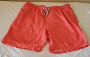 Kirkland Signature Mens Swim Trunks Orange Sz XXL Swimming Shorts - Picture 1 of 5