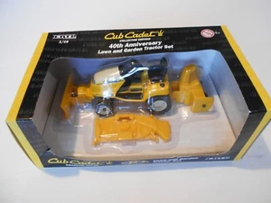 Ertl Cub Cadet Collector Edition 40th Anniversary Lawn and Garden Tractor Set - Picture 1 of 14