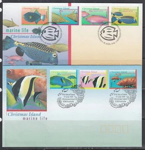 Navidad es. Scott 381-7 FDC - Vida marina - Imagen 1 de 1