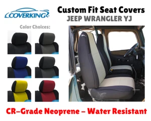 CR-Grade Neoprene Custom Fit Seat Covers For 1993 Jeep Wrangler YJ - Picture 1 of 8