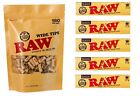 RAW PREROLLED Wide   8mm, 180 Tips  vorgedreht + 5 x RAW King Size Papers + TIP