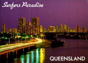 Gold Coast Postcard. Surfers Paradise City River Queensland Vintage - Picture 1 of 2