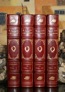 ROBERT E. LEE A BIOGRAPHY/MILITARY/ CIVIL WAR HISTORY Fine Binding By Maurin   - Bild 1 von 12