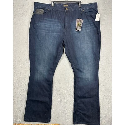 Pantalones de mezclilla de bolsillo informales desgastados azules Bootcut de Blac Label para hombre NUEVO Foto 1 de 4