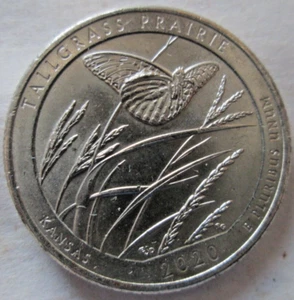 2020-P TALL GRASS PRAIRIE ATB REVERSE INTERIOR DIE BREAK ON WING, MS, CIRCULATED - Picture 1 of 3