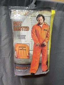 Spirit Halloween- "Got Busted" Costume Fits Plus Size 6'2"-300 - Picture 1 of 4