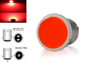 R5W 1157 BAY15D 1156 BA15S rot LED COB Auto Licht Seitenrückplatte Glühbirne 12V - Bild 1 von 8
