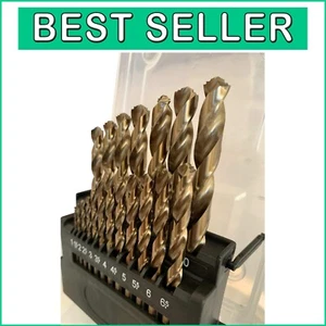 High-Speed Metric Cobalt Drill Bits for Stainless Steel, 1-10mm Sizes Included - Picture 1 of 10