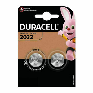 2 X Duracell CR2032 3V Lithium Button Battery Coin Cell DL/CR 2032 Exp 2029