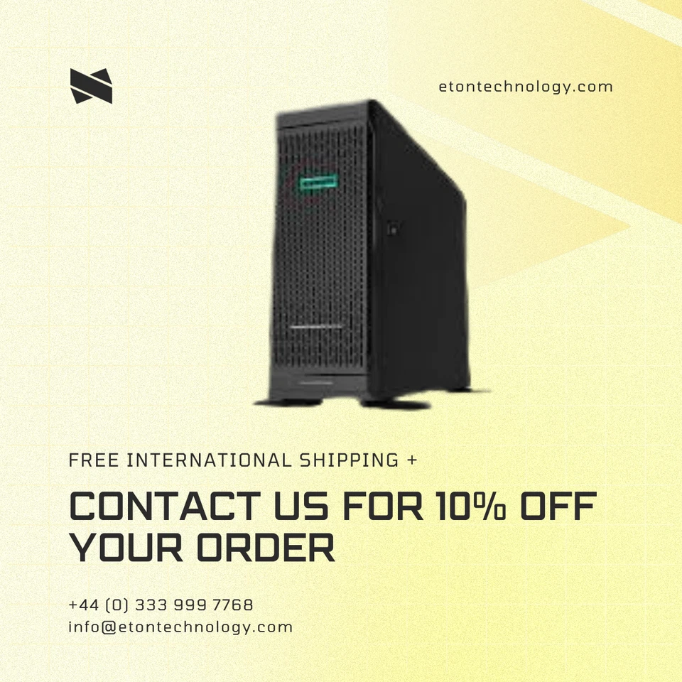 877626-B21	HPE ML350 G10 8 SFF 4208 4 x 16GB 3 x 960GB SSD P408i-a 2 x 800W PSU - Image 1 of 1