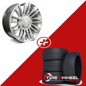 26" Diamond Style Hyper Silver Wheels w/Tires Fits Cadillac Escalade ESV EXT - Picture 1 of 8