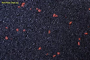 GYM RUBBER TILES - BLACK WITH RED FLECK - PREMIUM GRADE - Picture 1 of 5