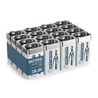 ANSMANN Alkaline longlife 9V Block Batterien (16 Stück) - ideal für Rauchmelder