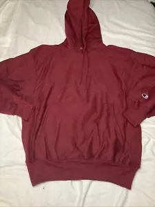 Felpa con cappuccio Champion Premium Reverse Weave bordeaux bianca taglia media - Foto 1 di 5