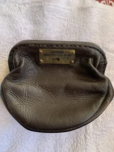 Vintage Nat West Bank Leather Night Safe Bag - Picture 1 of 11
