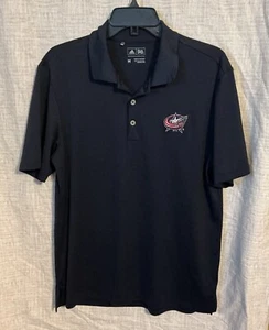 Adidas Herren Medium Columbus Blau Jacken Blau Golf Poloshirt NHL - Bild 1 von 7