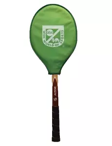 Vintage ABC Wide World of Sports Tennisschläger 4 1/2 M Krone 3916 Aussie mit Cover - Bild 1 von 17