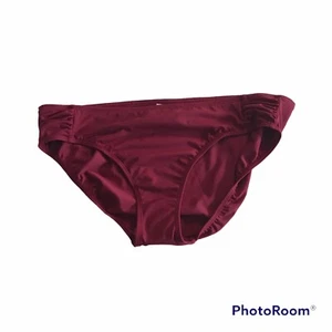 Merona Damen Schwimmen Hipster Bikinihose Größe XL Farbe Weinrot Pull On Neu mit Etikett - Bild 1 von 11