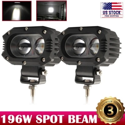 Luces de conducción auxiliares todoterreno 2 piezas de haz de luz LED de trabajo 4 pulgadas 196 W Foto 1 de 4