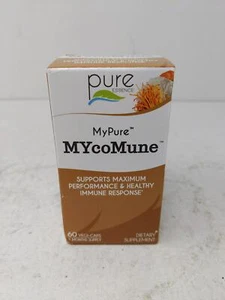 PURE ESSENCE LABS MYcoMune Immune Support Mushroom Extract 60 Caps Organic - Picture 1 of 5