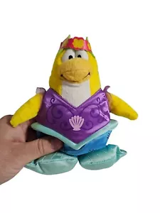 Disney Club Penguin Mermaid Flower Crown Plush Stuffed Animal Toy 8” Series 5 - Picture 1 of 2
