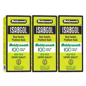 Baidyanath Isabgol - Psyllium Husk Powder - 100gm (Pack of 3) - Picture 1 of 8