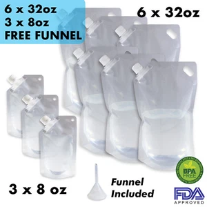 Cruise Ship Flask Kit Reusable & Concealable Liquor Bags Sneak or Smuggle Booze - Picture 1 of 7