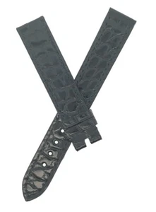 Chopard 15mm x 14mm Black Alligator Women's Watch Band Strap 105/70 - Picture 1 of 3