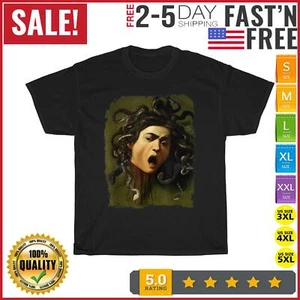 Medusa by Caravaggio Vintage T Shirt Men Fashion 2023 Women T Shirt Short Sleeve - Picture 1 of 9
