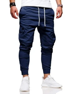 BUXKR Mens Cargo Pants Casual Hiking Pants Workout Joggers Sweatpants for Men - Picture 1 of 5