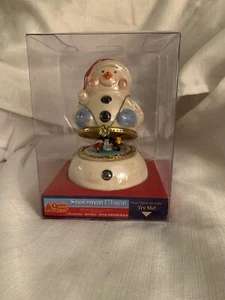 Snowman Magic Animated Music Box Snowman NIB Works - Picture 1 of 7