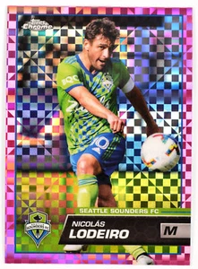 NICOLAS LODEIRO - 2023 Topps Chrome MLS Pink X-Fractor #164 Seattle Sounders FC - Picture 1 of 2