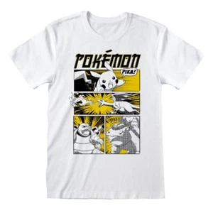 Pokemon - Anime Style Cover Pokémon T-Shirt (White) - Picture 1 of 3