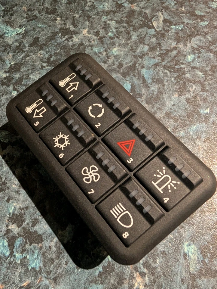 Controlador de teclado Grayhill 3K108-G2-2RC3A paquete de interruptores 8 botones nuevo sin usar sin caja - Imagen 1 de 4