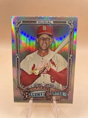 2024 Topps Allen & Ginter Stan Musial #101 Plata Retrato Refractor Cardenales Foto 1 de 2