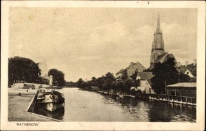 Ak Rathenow im Havelland, Kirche, Dampfer - 4141749 - Bild 1 von 2